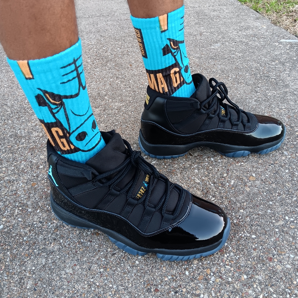 Gamma Blue 11s Socks - Picture 4 of 5